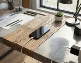 The Google Pixel 10a in Obsidian connected to a wired charger with the charging screen visible.