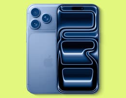 iPhone 18 Pro in Glacier, viewed from the back.