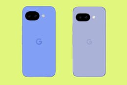 Google Pixel 10a and Pixel 9a smartphones shown side-by-side.