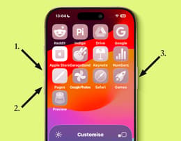 Button diagram showing iPhone force restart sequence.