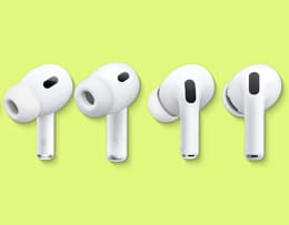 AirPods Pro 3 and AirPods Pro 2 shown together, showcasing tip and vent changes.