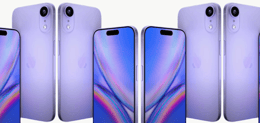 Side view comparison of the iPhone 17 Air (2025) and a previous iPhone model, showing the difference in thickness.