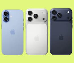 A collage of the 3 new iPhone 17 models
