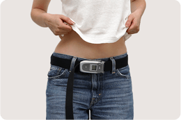 image of an old mobile phone repurposed as belt