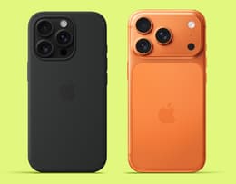 Picture of an iPhone 16 Pro next to an iPhone 17 Pro