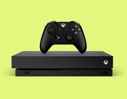 The front view of the Xbox One console