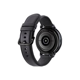 Samsung Galaxy Watch Active 2 44 Mm Stainless Steel Black Leather Black Strap Back Market