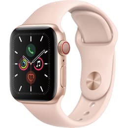 Apple Watch (Series 5) September 2019 40 mm - Aluminum Rose Gold - Sand Sport Band Pink Sand