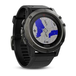 Garmin Smart Watch Fenix 5X Sapphire GPS - Slate Gray with Black Band