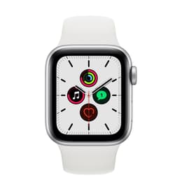 スマートフォン/携帯電話 その他 Apple Watch (Series SE) 2020 - Wifi Only - 40 mm - Aluminium Silver - Sport  Band White