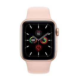 Apple Watch (Series 5) September 2019 40 mm - Aluminium Gold - Sport band Pink Sand