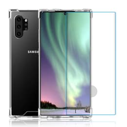 Case and 2 protective screens Galaxy Note 10+ - Recycled plastic - Transparent