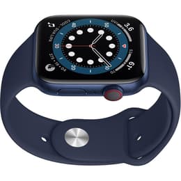 Apple Watch (Series 6) September 2020 44 mm - Aluminium Blue - Sport band Deep navy