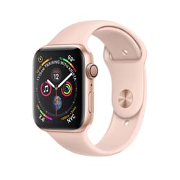 Apple Watch (Series 4) September 2018 44 mm - Aluminium Gold - Sport band Pink Sand