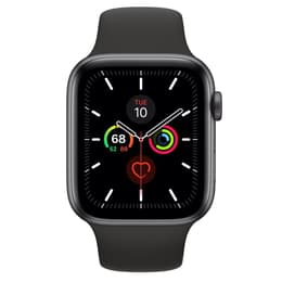 Apple Watch (Series 5) September 2019 40 mm - Stainless steel Space Gray - Sport band Black