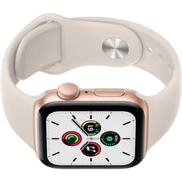 Apple Watch (Series SE) September 2020 40 mm - Aluminium Gold - Sport band White