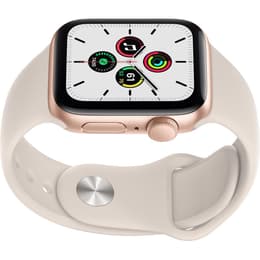Apple Watch (Series SE) September 2020 40 mm - Aluminium Gold - Sport band White