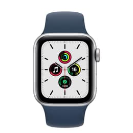 Apple Watch (Series SE) 2020 44 mm - Aluminium Silver - Sport loop Blue