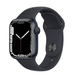 Apple Watch (Series 7) October 2021 41 mm - Aluminium Black - Sport band Black