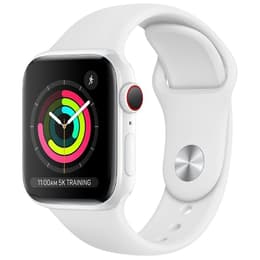 Apple Watch (Series 3) September 2017 38 mm - Ceramic White - Sport band White