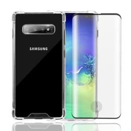 Case and 2 protective screens Galaxy S10 Plus - Recycled plastic - Transparent
