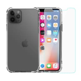 Case and 2 protective screens iPhone 11 Pro - Recycled plastic - Transparent