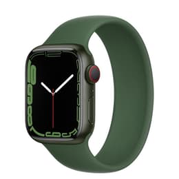 Apple Watch (Series 7) October 2021 41 mm - Aluminium Green - Sport band Green