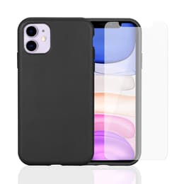Case and 2 protective screens iPhone 11 - Compostable - Black
