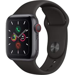 Apple Watch (Series 5) September 2019 44 mm - Aluminium Gray - Sport band Black