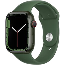 Apple Watch (Series 7) October 2021 45 mm - Aluminium Green - Sport loop Green