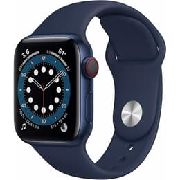 Apple Watch (Series 6) September 2020 40 mm - Aluminum Blue - Sport Deep navy