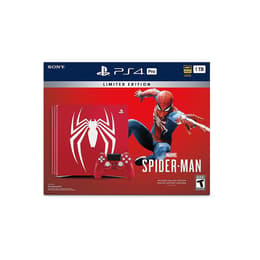 PlayStation 4 Pro 1000GB - Red - Limited edition Marvel's Spider