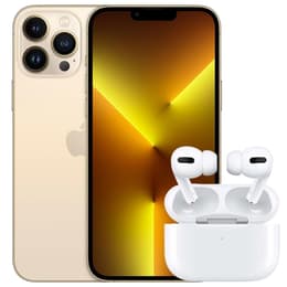 Apple iPhone 13 Pro Max ゴールド + AirPods Bundle iPhone 13 Pro Max + AirPods Pro - 128GB - Gold - Unlocked