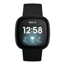 FITBIT VERSA 3 HEALTH & FITNESS SMARTWATCH WITH GPS, 24/7 HEART RATE, ALEXA BUILT-IN, 6+ DAYS BATTERY, BLACK/BLACK, ONE SIZE (S & L BANDS INCLUDED) - Thumbnail 3