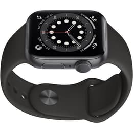 Apple Watch (Series 6) September 2020 - Cellular - 40 mm - Aluminium Gray -  Sport band Black