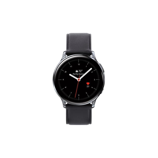 Galaxy Watch Active2 SM-R835U 40 mm - Stainless Steel Black - Leather Black Strap