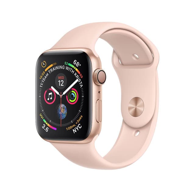 Apple Watch (Series 4) 44mm Aluminium Rose Gold - Pink Sport Band
