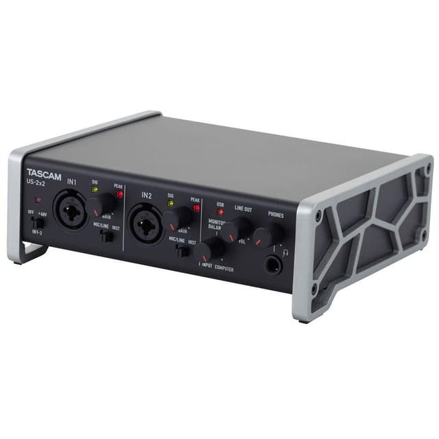 USB Digital Audio Interface Tascam US-2x2 - Black