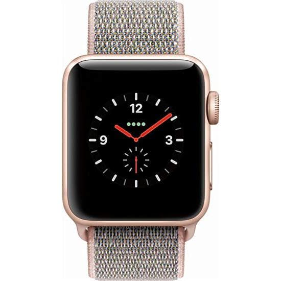 Apple Watch (Series 3) 38 mm - Aluminium Gold - Sport Band Pink 
