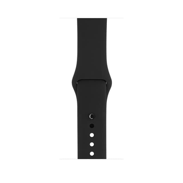 Apple Watch (Series 1) 38mm - Space Gray Aluminum - Black Sport Band