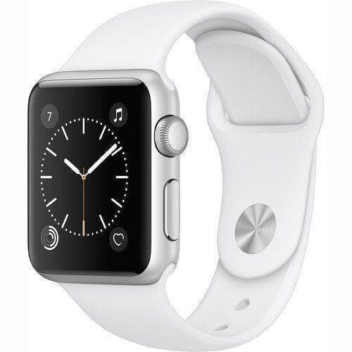 Apple Watch (Series 3) 42 mm - Aluminium Silver - Sport Band White