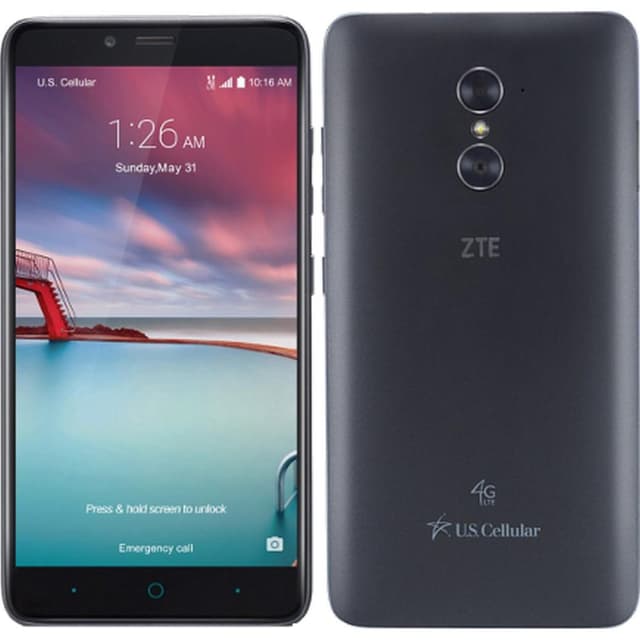 ZTE Max DUO LTE 16GB - Black - Locked US Cellular