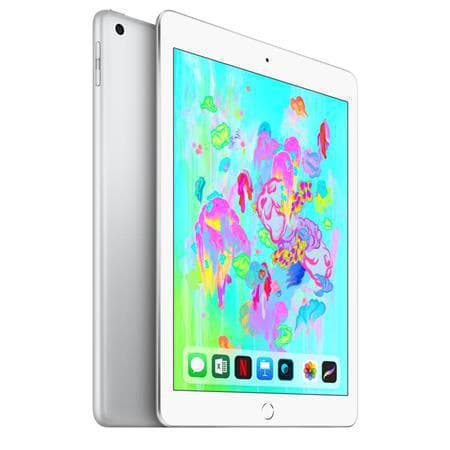 iPad 9.7-inch 6th Gen (March 2018) 128GB - Silver - (Wi-Fi + GSM/CDMA + LTE)
