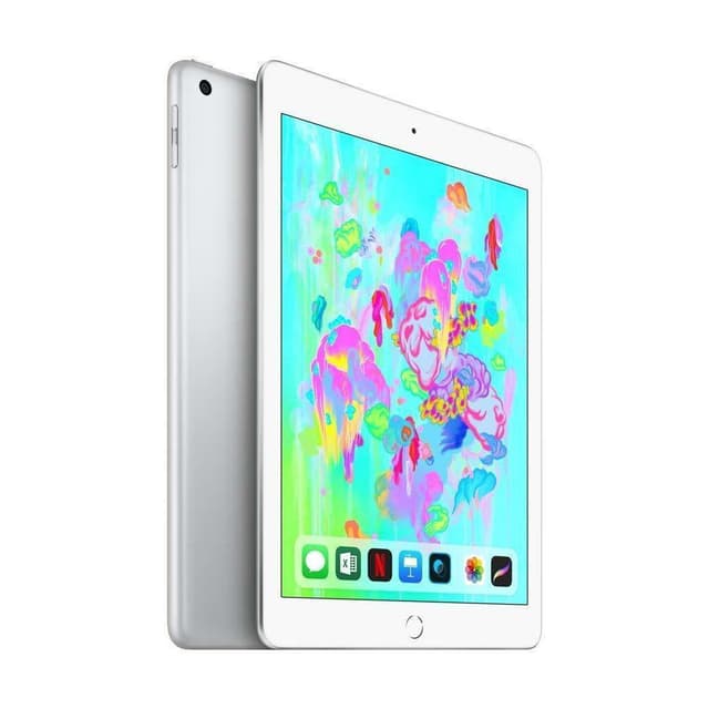 iPad 9.7-inch 6th Gen (March 2018) 32GB - Silver - (Wi-Fi + GSM/CDMA + LTE)