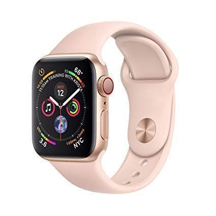 Apple Watch (Series 4) September 2018 44 mm - Aluminium Gold - Sport band Pink
