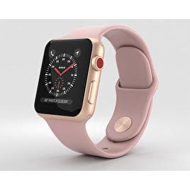 Apple Watch (Series 3) 42 mm - Aluminium Gold - Sport Band Pink
