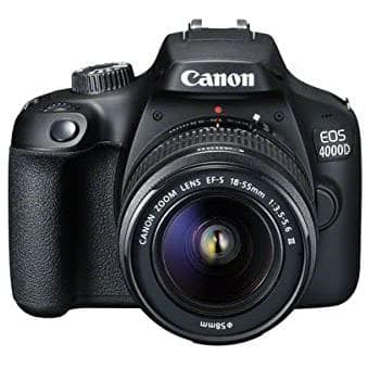 Reflex Canon EOS 4000D - Black + Lens Canon EF-S 18-55 mm f/3.5-5.6 III - Black