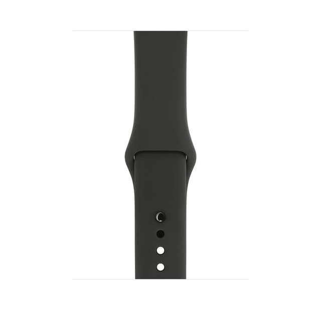 Apple Watch (Series 3) September 2017 42 mm - Aluminium Space Gray - Sport Band Black