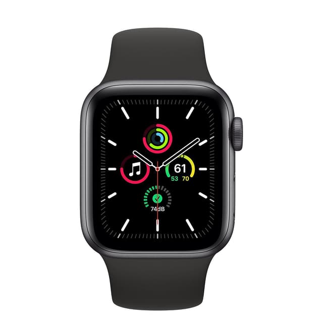 Apple Watch (Series SE) September 2020 40 mm - Aluminium Space gray - Sport Band Black