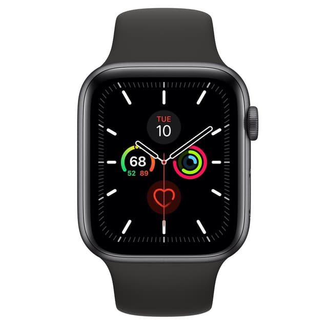 Apple Watch (Series 5) September 2019 40 mm - Aluminium Space Gray - Sport band Black